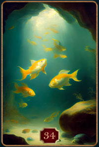 Lenormandkarte Fische